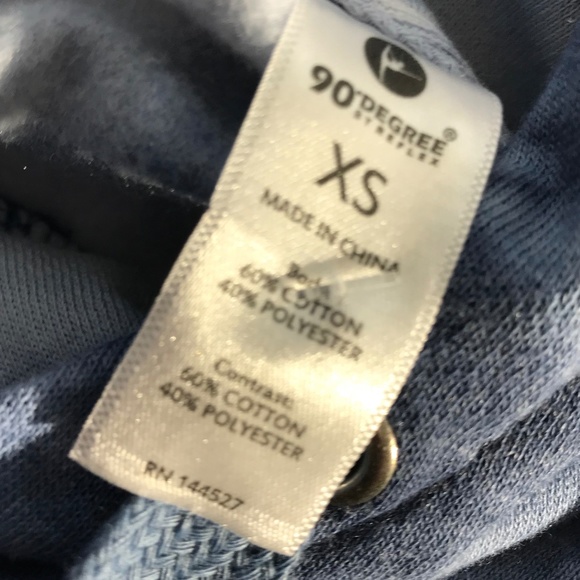 90 Degree Tie Dye Sweatshirt hooded with pockets - Picture 5 of 6